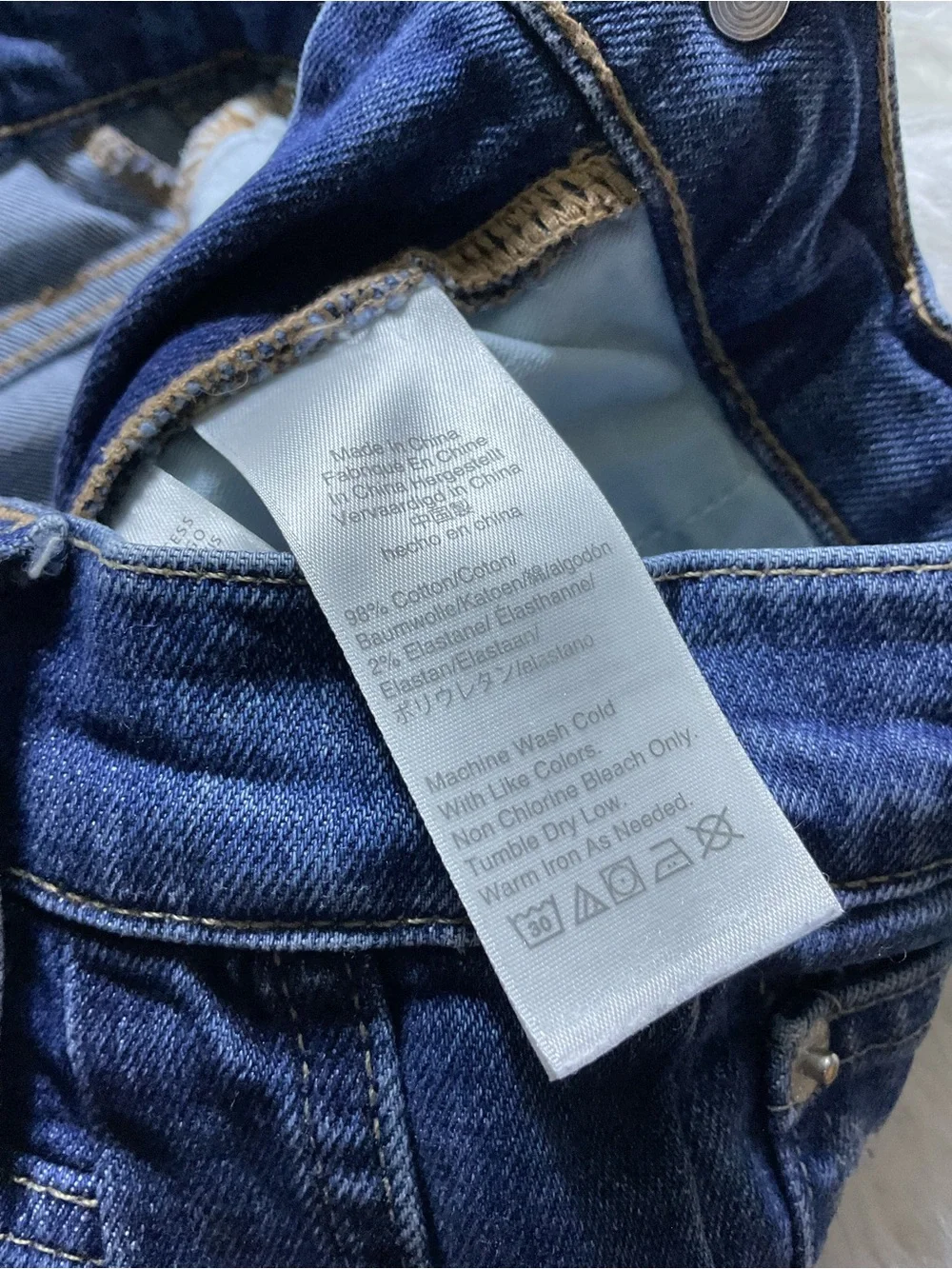 J Crew Vintage Straight Jean in Two Tone Denim